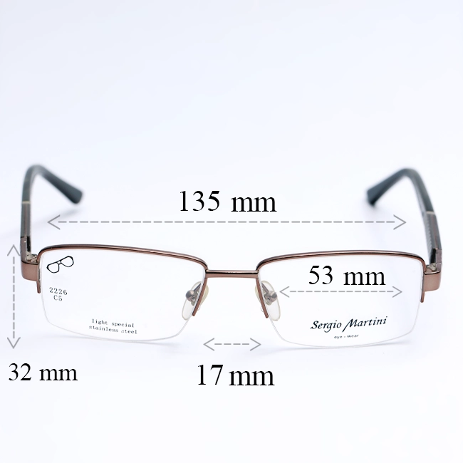 عینک طبی مردانه سرجیو مارتینی SM-2226 | نیمفریم مسی - تصویر 6