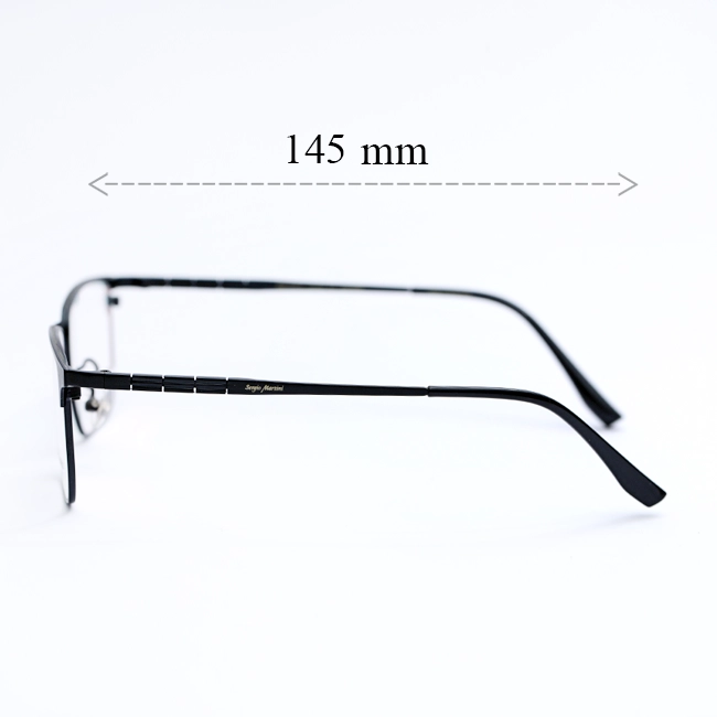 عینک طبی مردانه سرجیو مارتینی SM-2655 | فریم تیتانیوم مشکی مات - تصویر 8