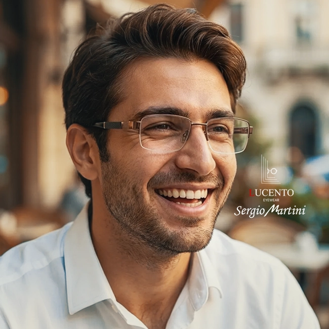 عینک طبی مردانه سرجیو مارتینی SM-2226 | نیم‌فریم مسی