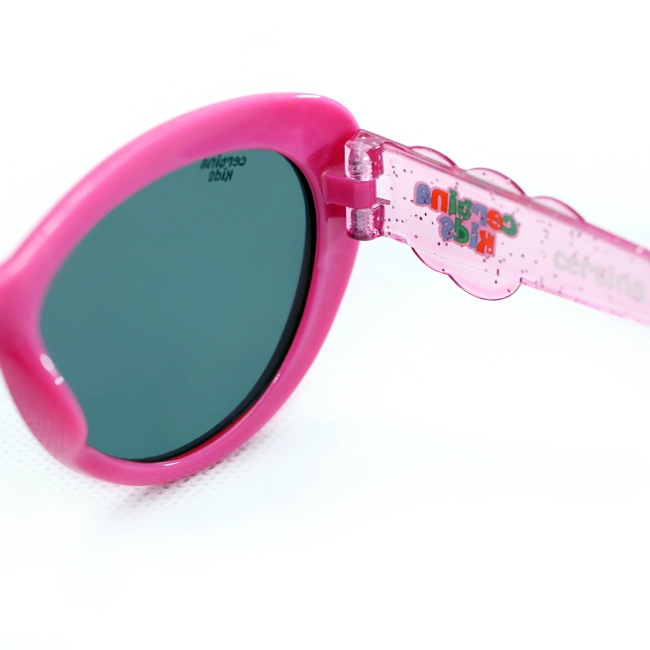 عینک آفتابی کودک Certina Kids مدل CK-Flexi 106 | فریم صورتی طرح قلب، عدسی UV400 پولاریزه ( مناسب ۱-۴ سال ) - تصویر 4