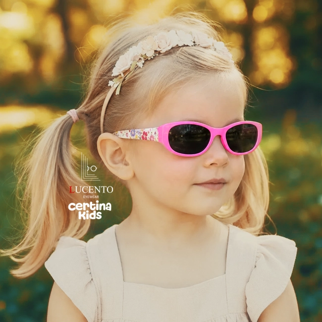 عینک آفتابی Certina Kids CK-Flexi 105 | فریم سیلیکونی طرح‌دار، عدسی UV400 پولاریزه (مناسب ۱-۴ سال)