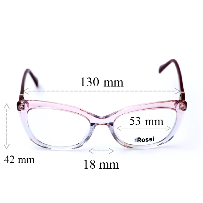 فریم عینک طبی زنانه ROSSI مدل TF6513 | رنگ یاسی کمرنگ | کائوچو سبک و ارگونومیک - تصویر 6