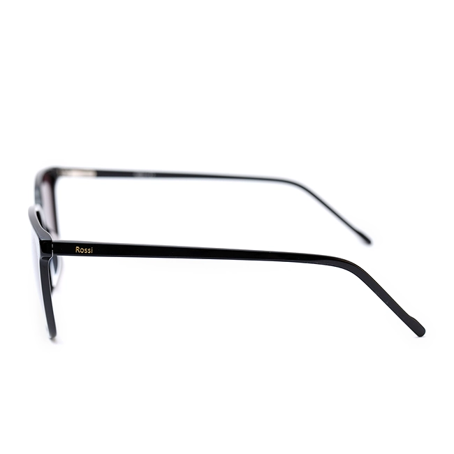 عینک آفتابی مردانه ROSSI مدل R8161 | فریم مستطیلی مشکی با عدسی قهوهای UV400 پولاریزه - تصویر 4