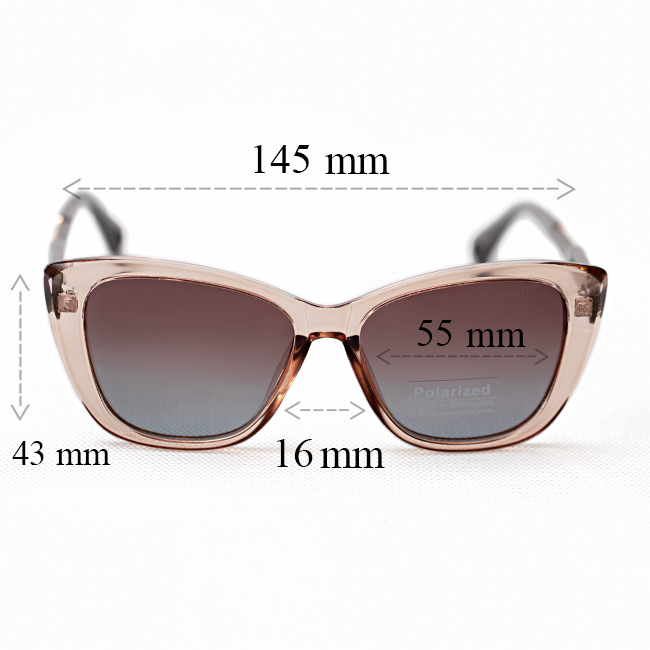 عینک آفتابی Chloe پروانهای | فریم کائوچو و عدسی UV-400 پولاریزه - تصویر 6