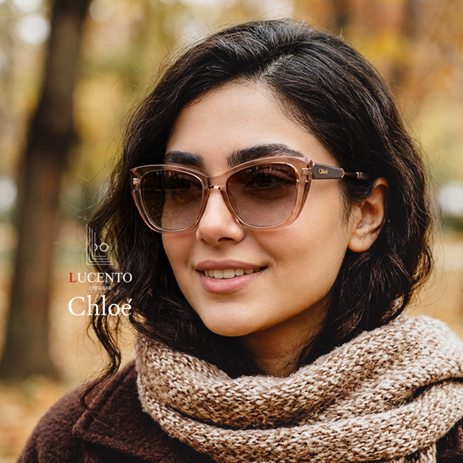 عینک آفتابی Chloe پروانه‌ای با فریم کوئوچو و عدسی UV پولاریزه